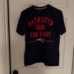 Nike Navy T-Shirt with Red Patriots Graphic